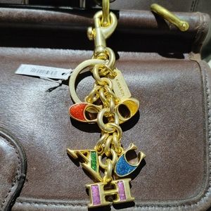 NWT COACH keychain/bag charm